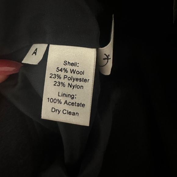 NWT Ann Taylor Loft Wool Button Skirt Navy Size 14 Womens - Picture 5 of 8